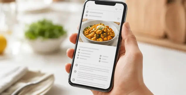 Tarjeta completa de cada receta en Kcalia